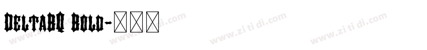 DeltaBQ Bold字体转换